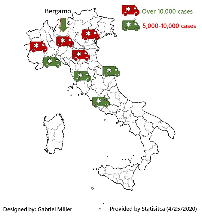 Italy Map Infographic
